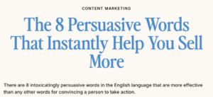 Image of 8 Persuasive words blog post